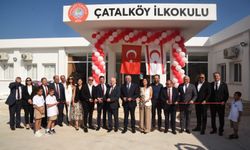 Çatalköy İlkokulu’nun temeli 8 Ağustos 2023’te atılmıştı