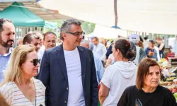 Erhürman, Güzelyurt açık pazar ve çarşısını ziyaret etti