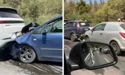 Lefkoşa-Girne ana yolunda zincirleme kaza: 6 araç birbirine girdi!