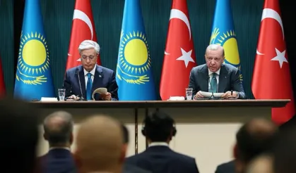 Türkiye ile Kazakistan'ın ortak bildirisinde Kıbrıs Türklerinin haklarına saygı vurgusu