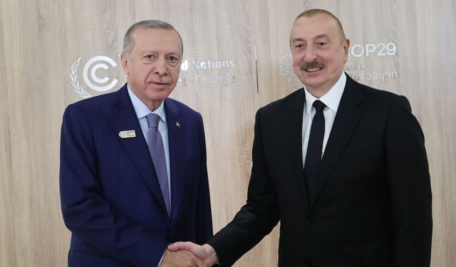 Erdoğan, görüşmede, Aliyev'e teşekkür etti