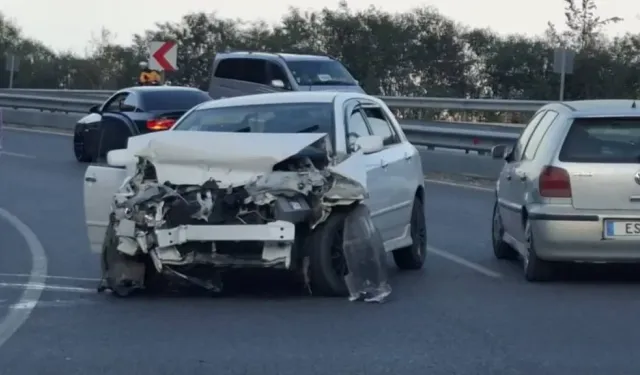 Girne-Lefkoşa ana yolunda bariyerlere çarptı!