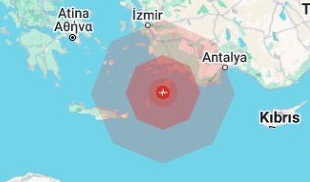 Akdeniz'de meydana gelen 6 büyüklüğündeki deprem Kıbrıs'ta hissedildi!