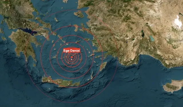 Ege Denizi'nde 4,9, Marmara Denizi'nde 4,1 büyüklüğünde deprem
