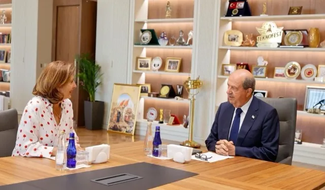 Cumhurbaşkanı Tatar, BM Genel Sekreteri Kıbrıs Kişisel Temsilcisi Holguín’i kabul etti