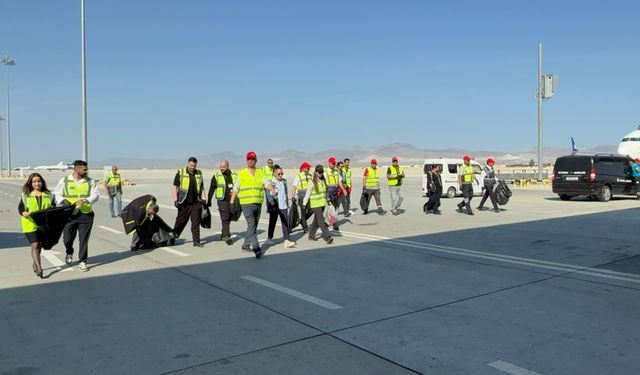 Ercan Havalimanı’nda FOD yürüyüşü gerçekleştirildi
