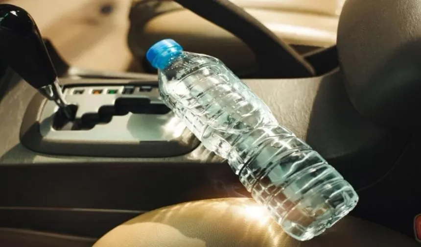 Araçta bıraktığınız plastik şişelere dikkat!